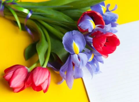 Bouquet on the table Stock Photos