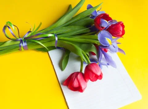 Bouquet on the table Stock Photos
