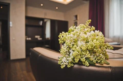 Bouquet on a table Stock Photos