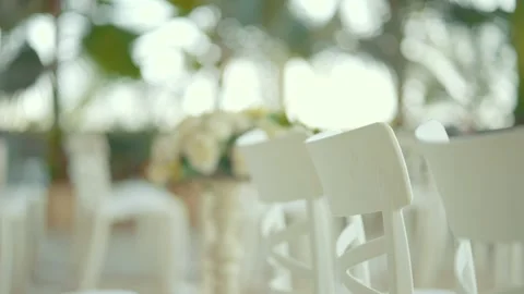 Bouquet white roses Video stock 219863458