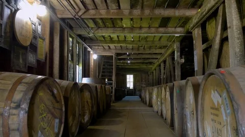 Bourbon Barrel House Stock Footage 115796701