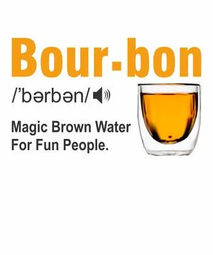 Bourbon Definition Stock Illustration