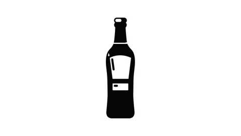 Bourbon icon animation Stock Footage 156238420