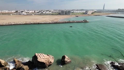 Bouregreg River Between Rabat and Salé, Morocco December 10, 2025 Video stock 324892698