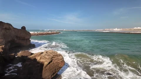 Bouregreg River Between Rabat and Salé, Morocco December 10, 2025 Stock Footage 324892971