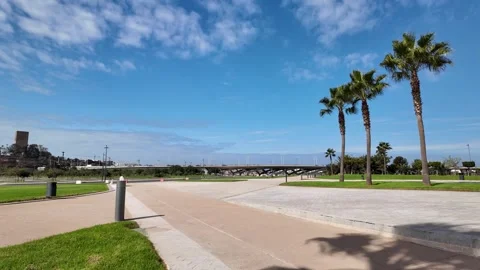 The Bouregreg River in Rabat Morocco Morocco October 26, 2025. Stock Footage 320070871