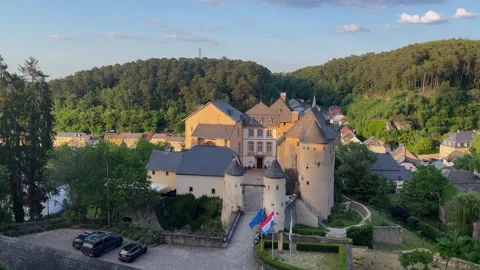 Bourglinster Chateau Stock Footage 243552819