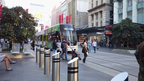Bourke St Mall Stock Footage 106691510