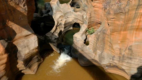 Bourkes Luck potholes in the Blyde river canyon, Mpumalanga, South Africa Stock Footage 323791050