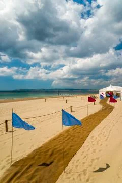 BOURNEMOUTH BEACH WEDDING Stock Photos