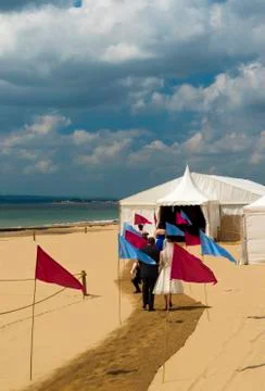 BOURNEMOUTH BEACH WEDDING Stock Photos