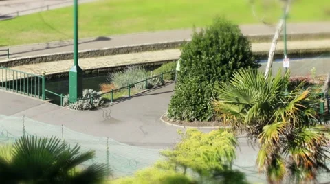 Bournemouth gardens TS 2 close 2 Stock Footage 8519555