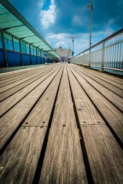 Bournemouth Pier Decking Stock Photos