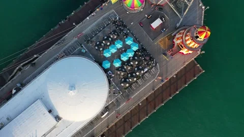 Bournemouth Pier - multiple shots from drone Vídeo Stock 169468476