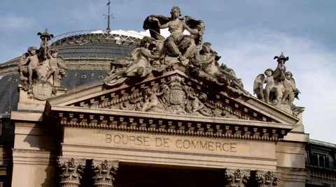 Bourse de Commerce de Paris, Commodity exchange Stock Footage 47533044