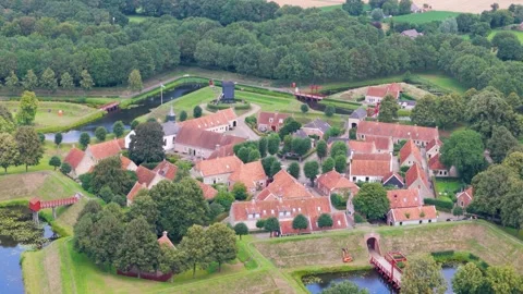 Bourtange by drone Stock Footage 281263046