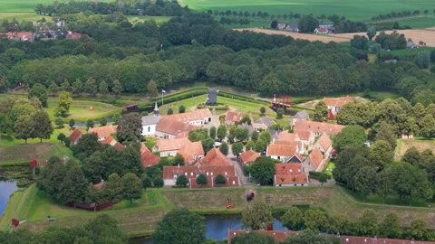 Bourtange by drone Stock Footage 281263050