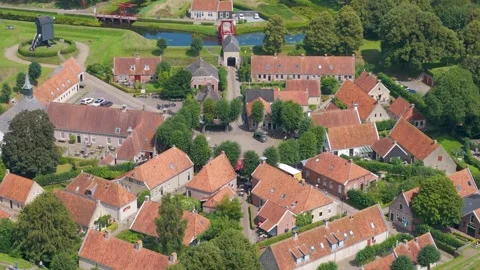 Bourtange by drone Stock Footage 281263077