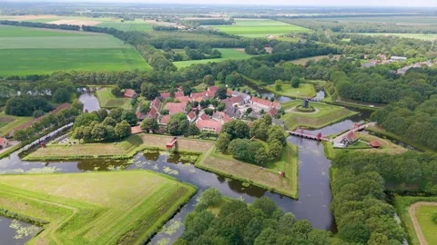 Bourtange by drone Stock Footage 281263142
