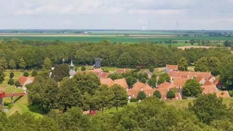Bourtange by drone Stock Footage 281263158