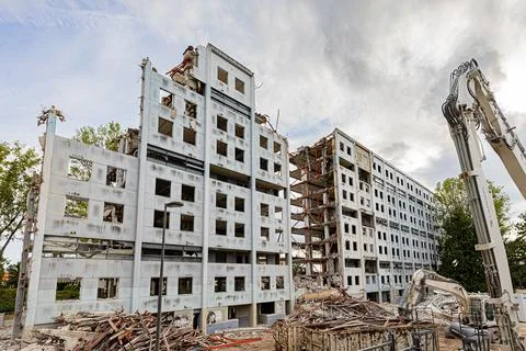 Boutaric during its destruction. Boutaric pendant sa destruction. Stock Photos