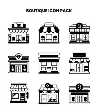 Boutique DuoTone Bundle Icons Pack 스톡 일러스트