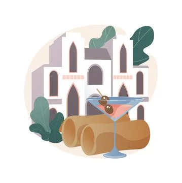 Boutique hotel abstract concept vector illustration. Stock Illustration