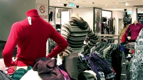 Boutique shop 02 Stock Footage 7745078