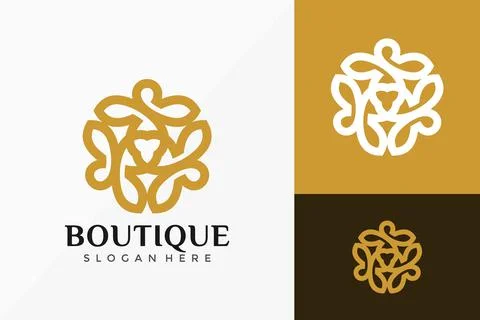 Boutique Spa Logo Vector Design. Abstract emblem, designs concept, logos, log 스톡 일러스트