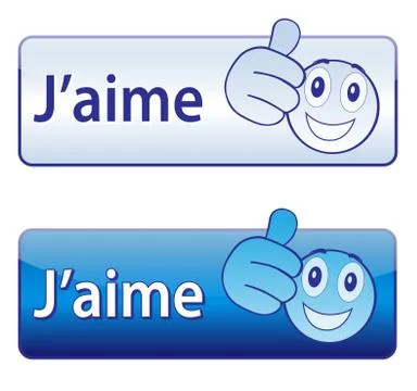 Bouton "j'aime" Stock Illustration
