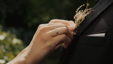 Boutonniere , wedding, Stock Footage 219614920