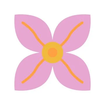 Bouvardia Icon Image. Stock Illustration