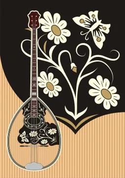 Bouzouki Stock Illustration