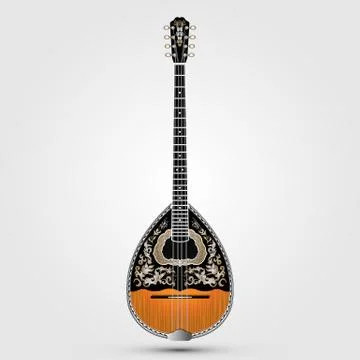 Bouzouki Stock Illustration