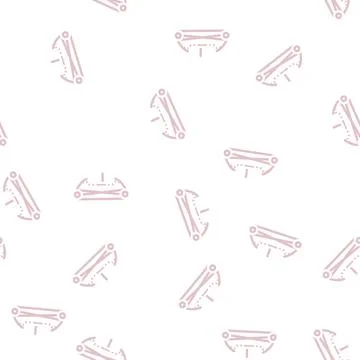 Bow for aiming glyph vector seamless pattern Stock Illustration