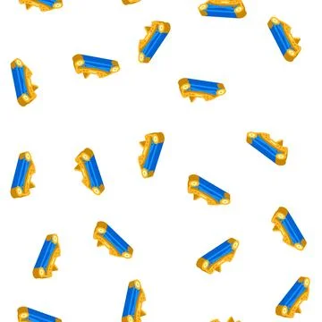 Bow for aiming isometric icon seamless pattern Stock Illustration