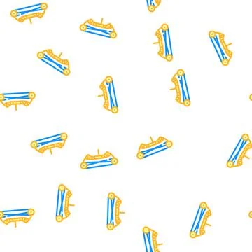 Bow for aiming vector seamless pattern Stockillustratie