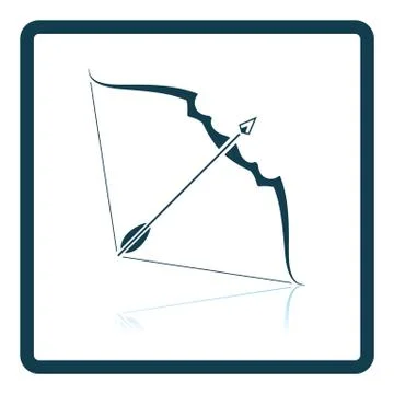 Bow and arrow icon Stock Illustration