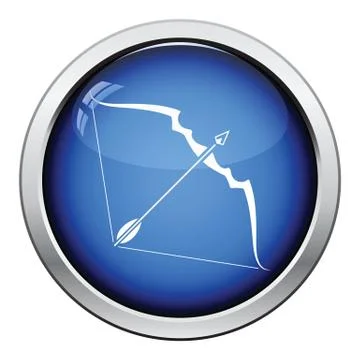 Bow and arrow icon 스톡 일러스트