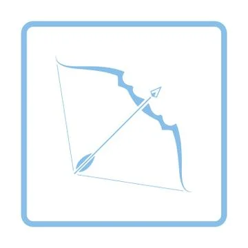 Bow and arrow icon Stockillustratie
