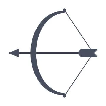 Bow and Arrow Icon Stock Illustration
