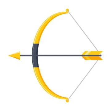 Bow and Arrow Icon Stock Illustration