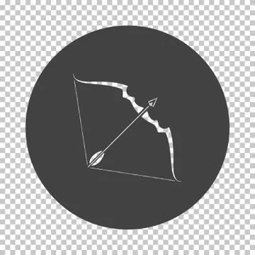 Bow and arrow icon Stock Illustration