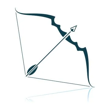 Bow And Arrow Icon Stock Illustration