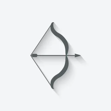 Bow and arrow Stock-Illustration