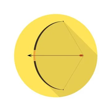 Bow and arrow Stock Illustration