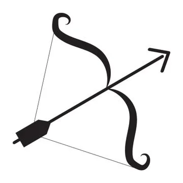 Bow And Arrow Stock Illustration