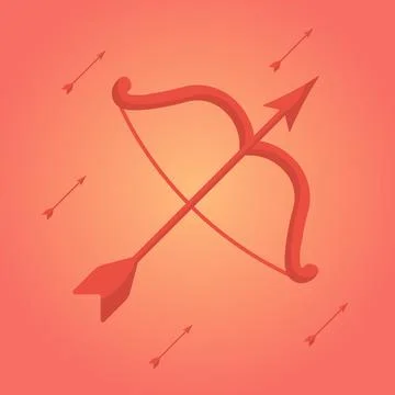 Bow and arrow Stock Illustration