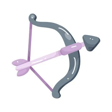 Bow and arrow Stock Illustration