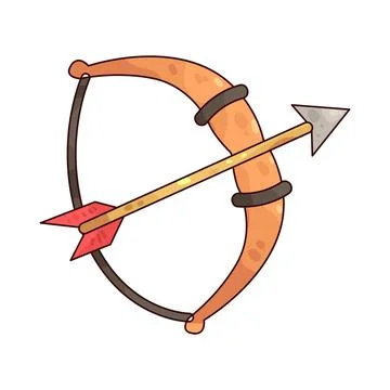Bow and Arrow illustration Stock Illustration